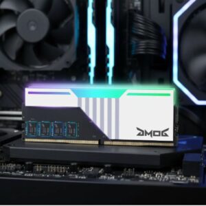 Memória Ram Gamer Rgb Ddr4 8gb 3200mhz Branca Memória Ram AMOG